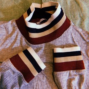 Grey turtle neck